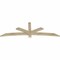 Ekena Millwork Alberta Rough Sawn Timber Gable Bracket, Douglas Fir, 84"W x 28"H x 2"D x 4"F, 8/12 Pitch GBW084X28X0204ALB00RDF - alternate 2